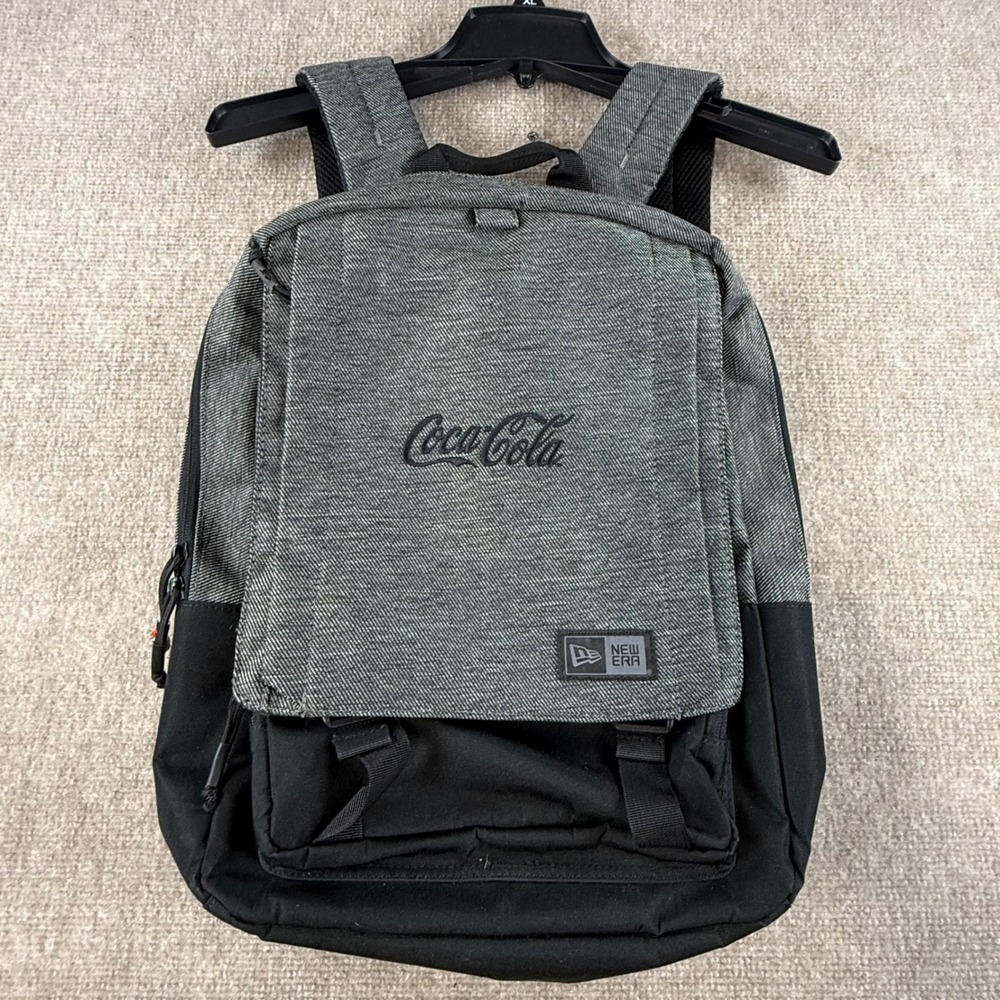New‎ Era Coca-Cola Backpack Grey Black Laptop Bag